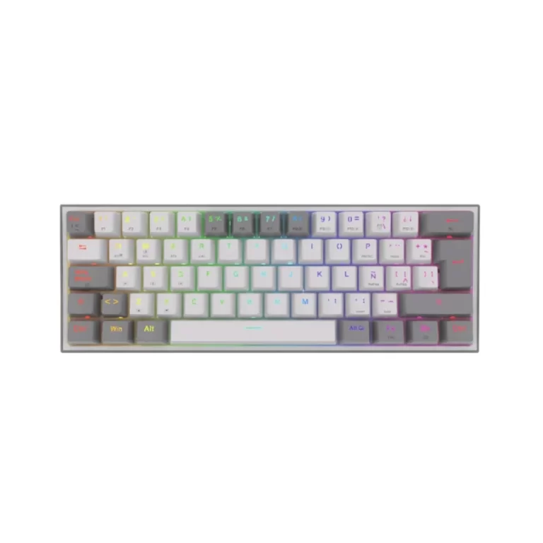Teclado Redragon FIZZ PRO Inalámbrico Español Blanco/Gris