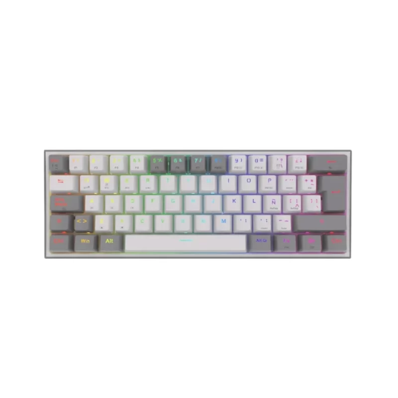 Teclado Redragon FIZZ PRO Inalámbrico Español Blanco/Gris