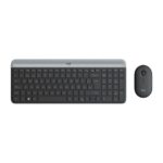 TECLADO Y MOUSE LOGITECH MK470 WIRELESS SLIM USB BLACK
