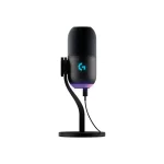 MICROFONO LOGITECH YETI GX SUPERCARDIOID USB P/STREAMING RGB LIGHTSYNC BLACK (988-000568)