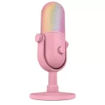 MICROFONO RAZER SEIREN V3 CHROMA USB STREAMING SUPERCARDIOIDE C/N SENSOR TOUCH SILENT QUARTZ (RZ19-05060300-R3U1) - Imagen 2