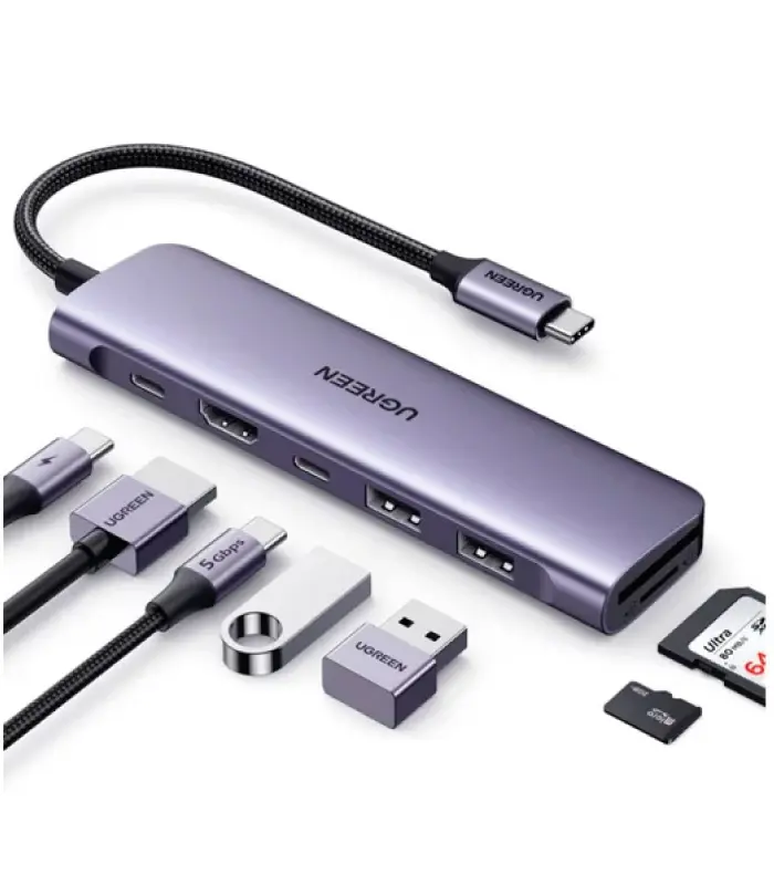 hub usb c ugreen cm195 7 en 1 15214