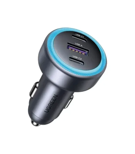 Cargador de Auto Ugreen 30W 3 Puertos USB Carga Rapida EC307
