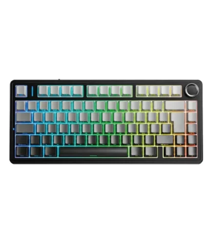 Teclado Aula F75 RGB Inalámbrico Español Negro Degradado