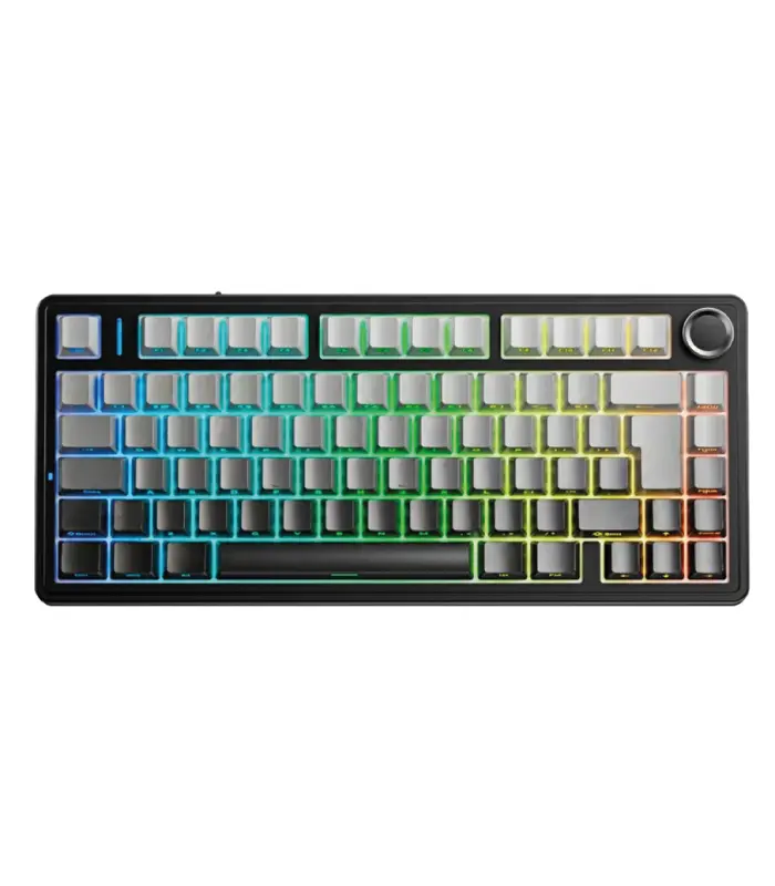Teclado Aula F75 RGB Inalámbrico Español Negro Degradado