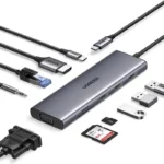 Docking Hub Ugreen USB-C 10 en 1 4K HDMI VGA Ethernet CM498