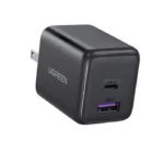 Cargador Ugreen 30W GaN 2 Puertos USB-C + USB-A Gris Espacial