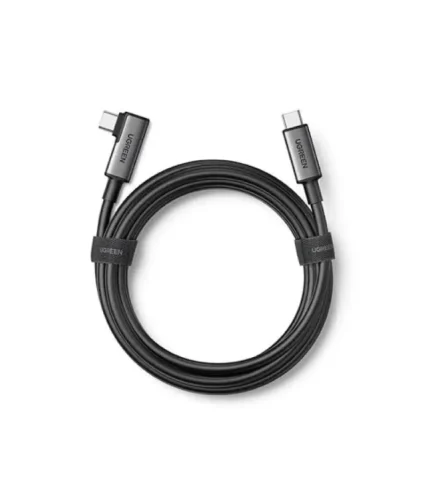 Cable Ugreen USB-C Ángulo Recto 90 a USB-C 5M Negro US551